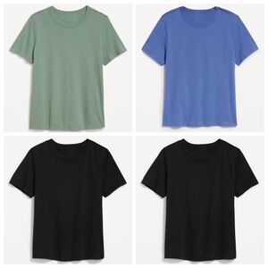 Old Navy Everywear Cree Neck Short Sleeve Tee Shirt Bundle Large